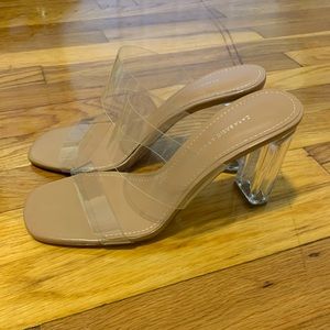 Zara clear heels 38